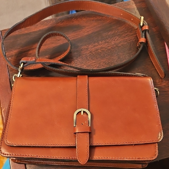Patricia Nash Handbags - Patricia Nash Brown Leather Crossbody Bag